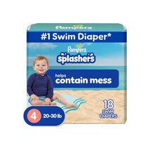 Pampers Swim Diapers Splashers Gap-Free Disposable Baby Swimming Pants Size 4 - $27.26 CAD