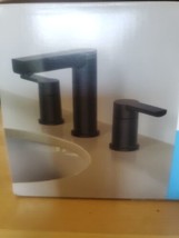 New Moen 84629BL Rinza Widespread Two-Handle Bathroom Faucet Matte Black - £138.36 GBP