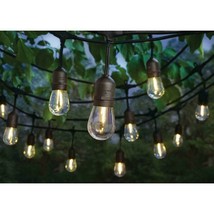 Hampton Bay String Lights Outdoor Decor Holiday 12 Light 24 ft Black Com... - £23.67 GBP