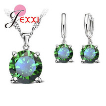 Elegant 925 Sterling Silver CZ Jewelry Set for Women - $38.95