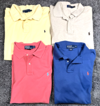 Polo Ralph Lauren Shirt Lot Mens XL XXL XLT Blue Pink Tan Short Sleeve P... - $87.99