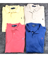 Polo Ralph Lauren Shirt Lot Mens XL XXL XLT Blue Pink Tan Short Sleeve P... - £69.19 GBP
