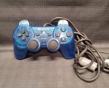 Official Sony OEM PlayStation PS1 Analog Controller Clear Blue SCPH-1200 - £15.46 GBP
