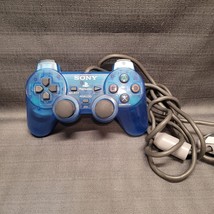 Official Sony OEM PlayStation PS1 Analog Controller Clear Blue SCPH-1200 - £15.58 GBP