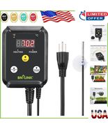 Versatile Digital Thermostat for Greenhouse, Reptiles &amp; Fermentation Con... - $53.14 CAD