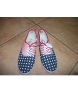 womens shoes/sneakers etc.love brand red white blue size 8/9 brand new - $40.00