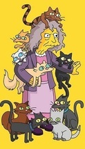 Eleanor Abernathy The Simpsons Crazy Cat Lady - Fridge Magnet - £14.60 GBP