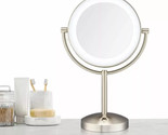 Conair Double-Sided LED Lighted Tabletop Mirror, 1x/10x Magnification Ni... - $29.21