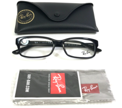 Ray-Ban Eyeglasses Frames RB5187 2000 Polished Black Rectangular 52-18-140 - £77.53 GBP
