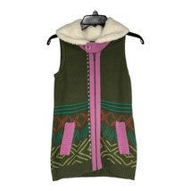 435 by Matilda Jane Youth Girls  Soft Sherpa Collar Big Idea Vest Size 10 - £33.34 GBP