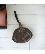 Antique Victorian Edwardian  Purse Handbag Gemstone  LEATHER Bag Origina... - £110.27 GBP