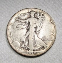 1938-D Silver Walking Liberty Half Dollar VG Coin AM222 - £41.99 GBP
