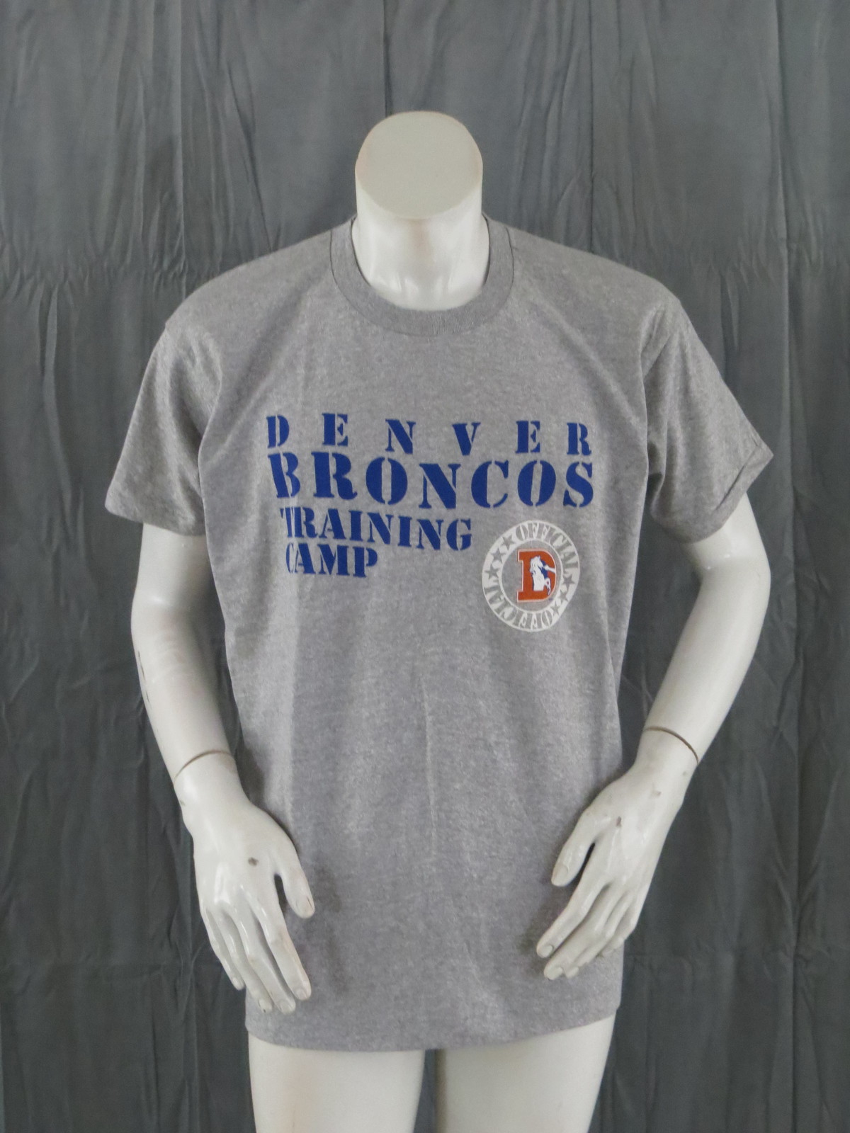 Denver Broncos Shirt (VTG) - Traing Camp Type Set Grpahic - Men's Extra Large - £43.07 GBP