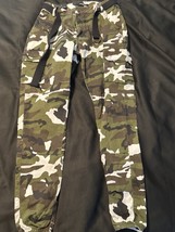 American Bazi Camo Joggers Mens L Twill Pants Winter Camo Belted Streetw... - $648.00 MXN