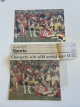 SD Charger Chuck Muncie Tackled by 49ers NFL CMYK Newspaper Photo Print ... - $20.00