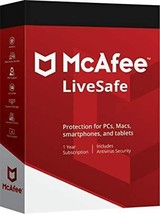 MCAFEE LIVESAFE 2023 Unlimited Devices-5 Year  Product Key - Windows Mac Android - $125.99
