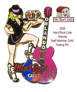 Hard Rock Cafe 2005 Orlando Florida Staff Member GAIL with Guitar Tradin... - £15.69 GBP