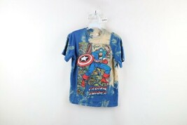 Retro Marvel Comics Boys Size 12 Acid Wash Captain America Short Sleeve ... - $376.03 MXN