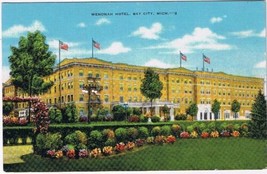 Postcard Wenonah Hotel Bay City Michigan - £3.15 GBP