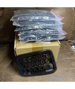 7X Honeycomb Front Mesh Grille Inserts For Jeep Cherokee 2017-20 Gloss B... - $456.14 MXN