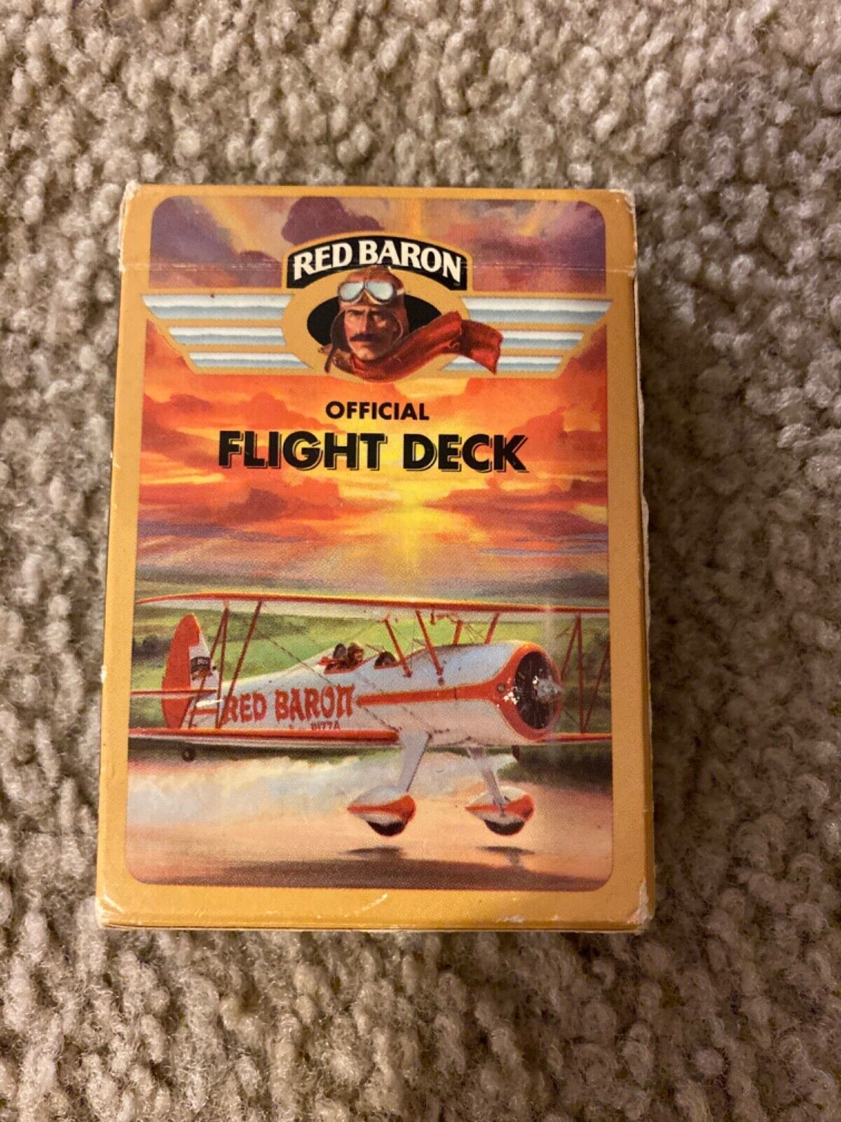 Primary image for VINTAGE TOY 1992 RED BARON PIZZA  OFFICIAL FLIGHT DECK PLAYING CARDS UNOPENED