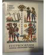 Vintage 1975 German Oktoberfest Program Original Festival Program In GERMAN - $12.83