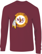 NLU Northeast Louisiana University Maroon Throwback Long Sleeve T-Shirt - £20.47 GBP