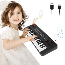 37 Key Toy Piano For Kids Keyboard Piano Toys For 3 4 5 6 Year Old Electronic Pi - £31.63 GBP