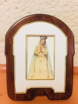 Blessed Mother Antique Image on Acrylic Picture Frame, From Italy - $13.85