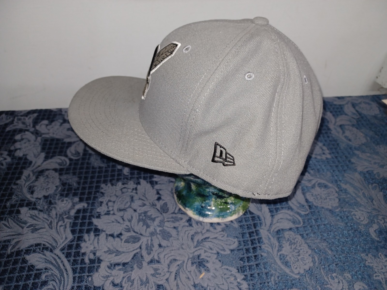 Cleveland Indians Grey Gray Wahoo New Era 59FIFTY Fitted Cap Hat 7 3/4 Item image 4