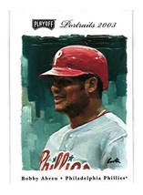 2003 Playoff Portraits #72 Bobby Abreu Philadelphia Phillies - £3.98 GBP