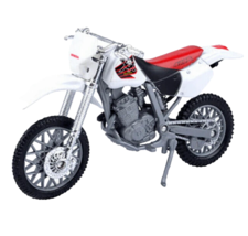 Honda XR400R White/ Red Motorcycle Model, Motormax Scale 1:18 - $39.95