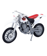Honda XR400R White/ Red Motorcycle Model, Motormax Scale 1:18 - $760.62 MXN
