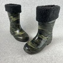 Carters Rubber Rain Boots Waterproof Insulated Fleece lining removable Size 11  - $28.88