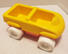 1981 Cbs Inc. Yellow And Red Car White Wheels - Sesame Street Toy - True Vintage - £4.78 GBP