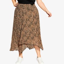 New City Chic Bengel Pleated Midi Skirt Size 16 - £29.23 GBP