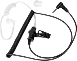 Acoustic Tube Listen Only Earpiece for 2 Way Radio 3.5mm Clear Acoustic Coil Tub - £23.35 GBP