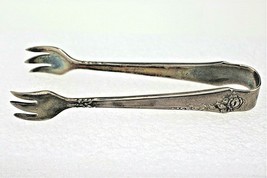 Vintage Sugar Cube Tongs REAL SOLID .925 Sterling Silver 23.8g - £93.22 GBP