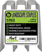 Garden Stakes Metal Stakes for Gardening, Landscape Staples x15, Garden ... - £11.04 GBP