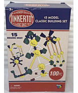 K&#39;NEX TINKERTOY Classic Retro Building 100PC 15 Model Education Building... - $37.44 CAD