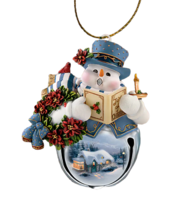 Holiday Acrylic Car Ornament, Backpack Access, Tree Decor- New - Snowman Wreath - £10.35 GBP