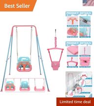 2 in 1 Toddler Swing ＆ Jumper, Swing Set for Indoor/Outdoor, Baby Jumper... - $143.73