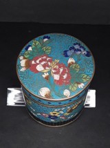 Vintage Chinese Cloisonné Humidor  box tight lid - £138.17 GBP