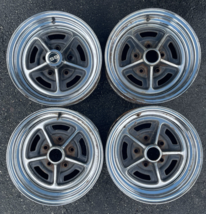 1967–1974 Buick 14x6&quot; Chrome Rally Wheels 5x4.75&quot; Set OEM Skylark Regal ... - $296.99