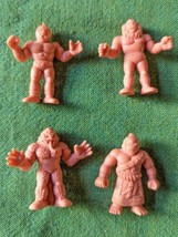 Lot 4 M.U.S.C.L.E. Men 1980s Mini Figures Flesh #101 108 112 227 - £7.65 GBP