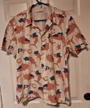 Columbia PFG Men&#39;s Patriotic Fishing Shirt Red, White, Blue Vented Size Small - £12.91 GBP