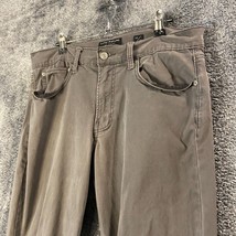 Lucky Brand Jeans Mens 32W 32L 32x32 Brown 121 Slim Straight Comfort Str... - $15.69