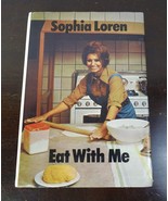 Eat with Me, Vintage 1970&#39;s SOPHIA LOREN Italian Cookbook, Hardcover DJ ... - £234.67 GBP