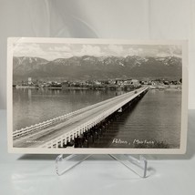 Vintage Photo / Postcard Polson, Montana by J.W Meier&#39;s - Bridge Over Th... - $148.18 MXN