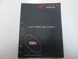 Terex GM 72-71 Avant Fin Chargeur Maintenance Manuel Worn Vitrail Usine OEM - £36.50 GBP